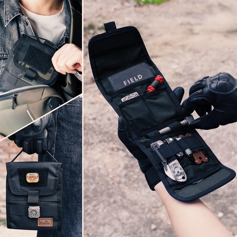 VIPERADE VE12 Tactical Folding Bag, Molle Tool Bag, Tri-Fold Tool