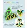 Speed Cube Set, Speed Cube Bundle of 2x2 4x4 Megaminx