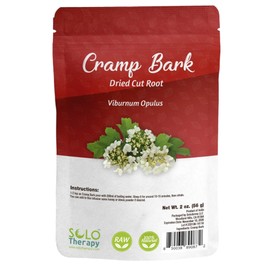 Cramp Bark Tea - 56 grams - Cramp Bark Herb Cut and Sifted - Viburnum Opulus L Resealable Bag - 56 grams - Premium Quality (Cramp Bark)