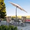 HENTEX Parasol Protective Cover, with Foldable Fibreglass Rod, Cantilever Parasol,