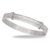 Children's 925 Sterling Silver Teddy Bear Bangle, teddy bear pattern