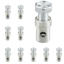 amavoler 10Pcs Universal Clutch Brake Throttle Cable Ends Stops 1/8" Cable Clamps Lock Repair Kit for Motorcycle Motorized Bike Scooter Lawn Mower Garden Tractor Parts
