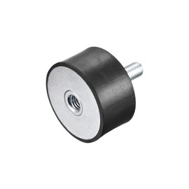 uxcell Rubber Mounts M10 Male/Female Vibration Isolator Shock Absorber D50mmxH25mm, for Garage Motor Air Compressor Car Boat Bobbins