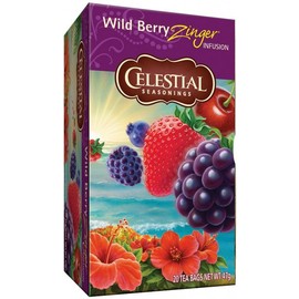 Celestial Seasonings Wild Berry Zinger Herbal Tea 20 Bags
