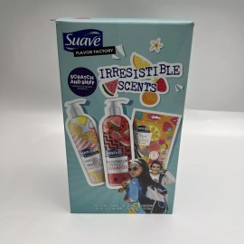 Suave  Suave Watermelon Shampoo, Tropical Fruit Conditioner, 5 Fruit Fusion Bath Bombs