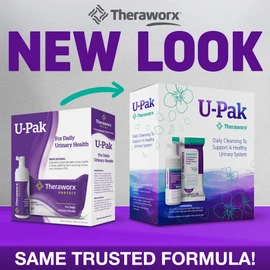 Theraworx Protect 60-Count Wipes for Daily Urinary Health and Hygiene Care