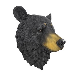 Natural Looking Wall Hanging Big Black Bear Head