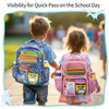 BrainyBees Clear Backpack for Boys - 15 Inch Heavy Duty