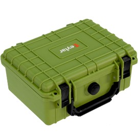 Eylar Protective Camera Hard Case Water & Shock Proof w/Foam, TSA Standards 9.12 inch 7.56 inch 4.37 inch (OD Green)