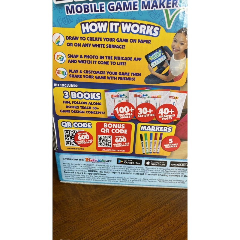 As Seen on TV Pixicade Mobile Game Maker Create 1200