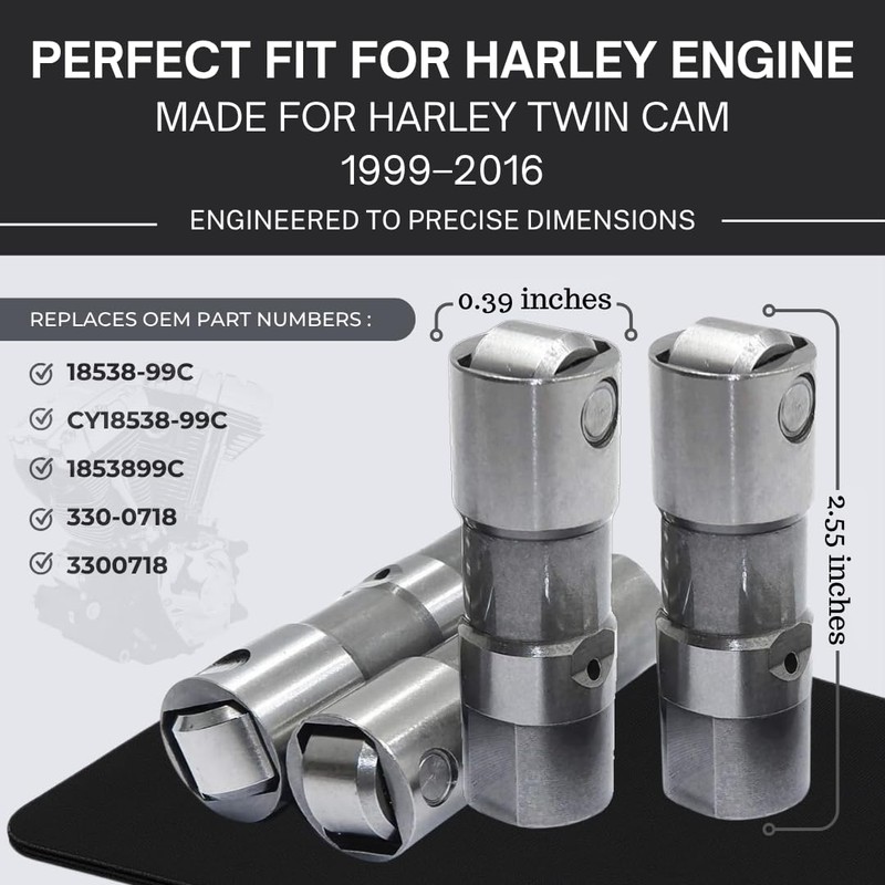 Street Sport Industries Lifters For TwinCam – 4pcs Harley Twin