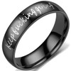 6mm Stainless Steel Keep Fucking Going Inspirational Encouragement Wedding Band