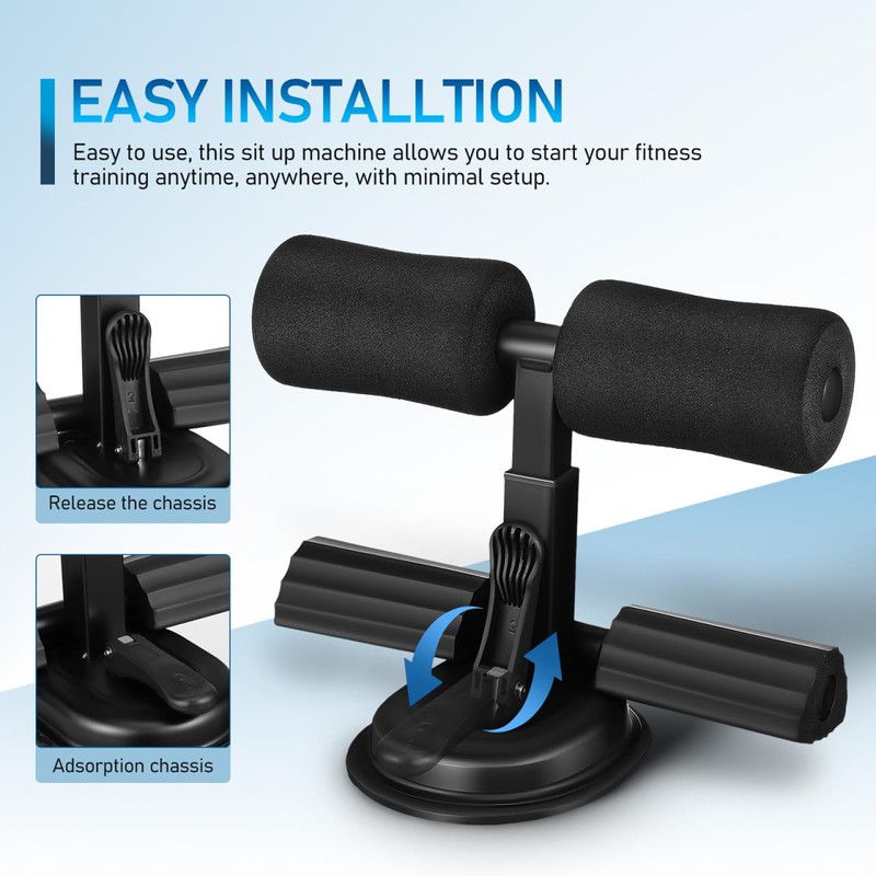 FOYTOKI Adjustable Sit Up Bar for Abs Fitness Auxiliary Equipment