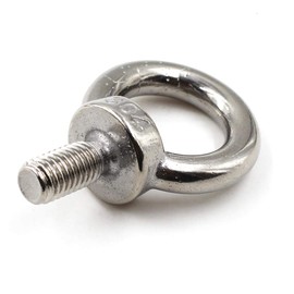 M8 Ring Shape Lifting Threaded Eye Bolt 304 Stainless Steel for Eye Nut Fastener-4 Pack