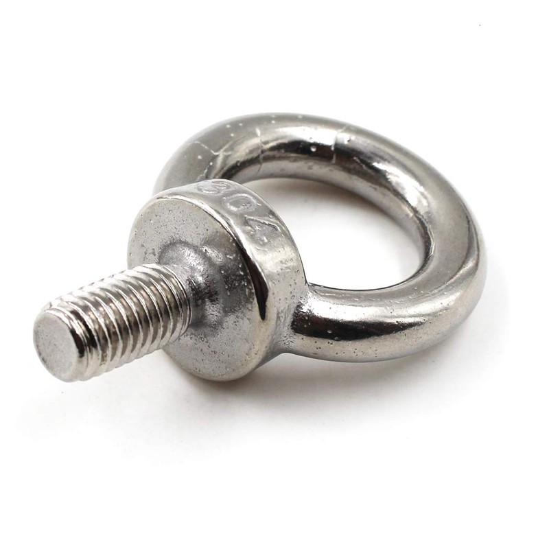 M8 Ring Shape Lifting Threaded Eye Bolt 304 Stainless Steel