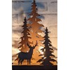 Rustic Metal Deer in The Forest Decorative Light Night Side