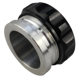 Onseeda OD 2"/50.8mm Aluminium Alloy Fuel Cap Weld On Filler Neck Oil Tank Cap Black,Weld On Filler Neck And Cap Oil Fuel Water Tank