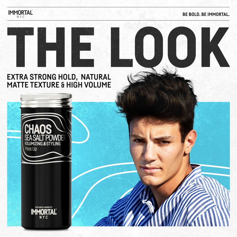 Immortal NYC 'Chaos' SEA SALT' TEXTURE/VOLUME POWDER- Flexible Extra Strong