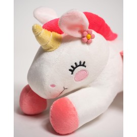 A FOR ADLEY Lost in The Movies White and Pink Rainbow Unicorn Plushie as Seen on The YouTube Videos