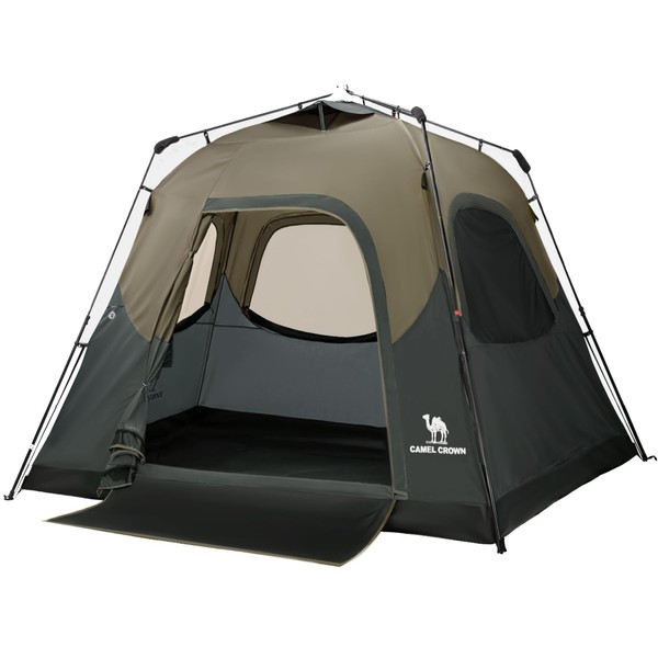 CAMEL CROWN Instant Tents for Camping 4-6 Person Tent Waterproof