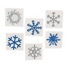 Fun Express - Winter Snowflake Glitter Tattoos - 12 Pieces