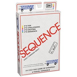 Jax Travel SEQUENCE - The Exciting Strategy Game in a Compact Travel Case! , White