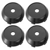 X AUTOHAUX 4 Pcs 60mm Dia Black 5 Clips Automotive
