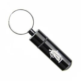 Black Aluminum Christus Oil Vial for Consecrated Oil for Members of LDS Church and Missionaries, and Priesthood Holders Oil Vial Gift for Fathers, Sons, and Elders