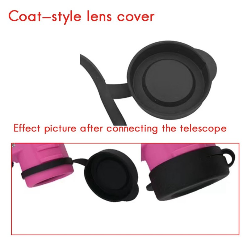 TOBEOME Binoculars Protective Rubber Caps for Lenses Eyepiece Covers for