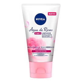 Gel Limpiador Exfoliante Facial NIVEA Agua De Rosas y Ácido Hialurónico 150ml