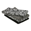 DII Cleaning Collection Multi-Purpose Microfiber, Black Damask, Dishtowel Set