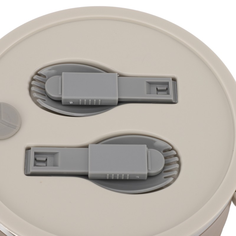 Insulated Food Container 304 Stainless Steel PP Stackable Portable Round