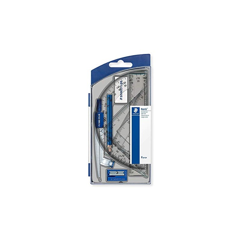 STAEDTLER 550 60 S8 Geometrie Set mit insgesamt 8 Artikeln