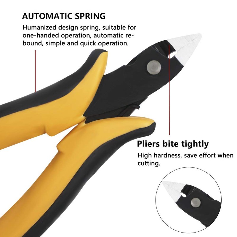 Kalim 5.5”Mini Wire Cutter, Precision Flush Cutter, Strong and Sharp