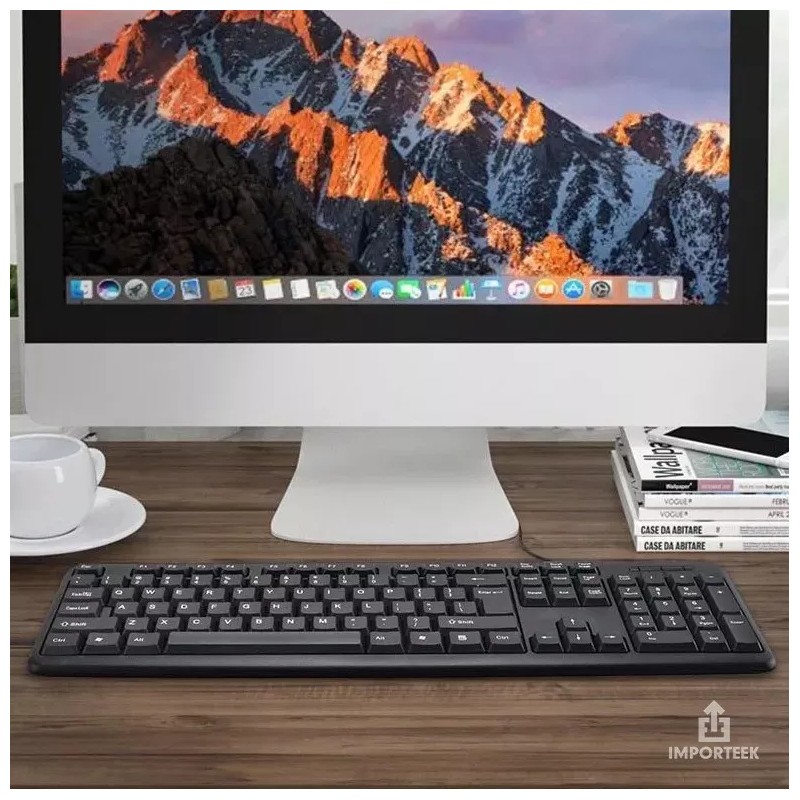 Importeek 10pz Teclado Alambrico Usb Slim Computadora Pc Escritorio La