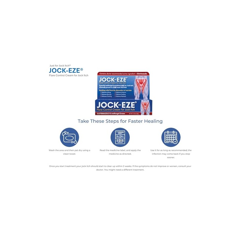 Crema para el control de la tiña inguinal JOCKEZE (0.5
