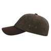 BOTVELA Wool Baseball Cap for Men Adjustable Unstructured Tweed Hat