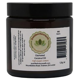 Ozonated Coconut Oil (Organic, Cold Pressed) - 120g (3.3 fl oz) – in Glass Jar