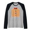 Gingerbread Costume Raglan Baseball Tee