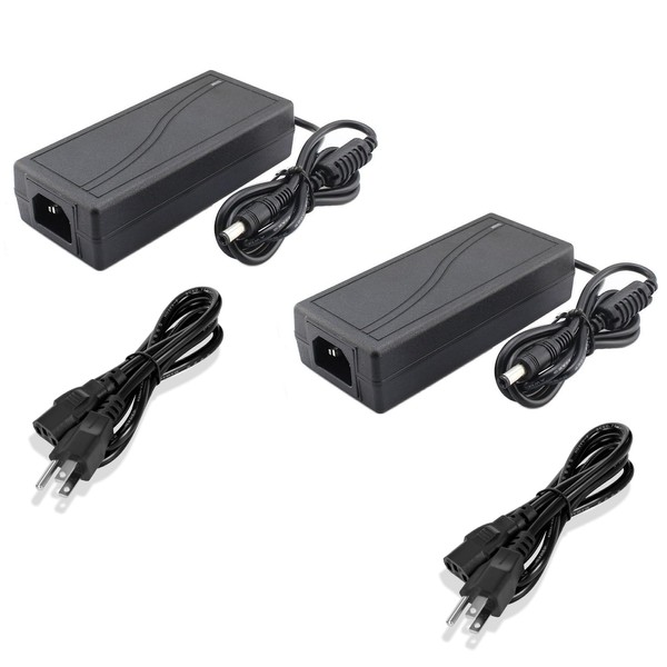 HOUHUI 12V Power Supply 2-Packs, 6 Amp 72W AC/DC Adapter