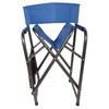 WFS Folding Director's Chair with Table, Blue
