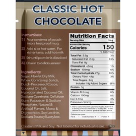 Double Donut Hot Chocolate, Classic Hot Chocolate, Hot Chocolate Packets, Hot Cocoa Mix, 18 Count