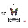 Rogue River Tactical Butterfly Old Fashioned Glass Gift For Her