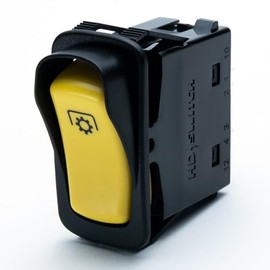 HD Switch 20A PTO Rocker Switch AUC15008 for John Deere Quik-Trak Stand-On Ztrak Estate Mid-Duty Professional Series, Diesel, B-Series E-Series M-Series R-Series, Front Mower TerrainCut AUC11003