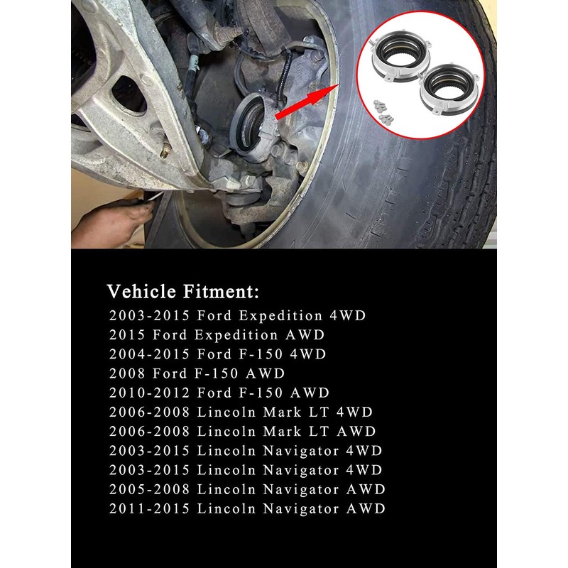 600-105 Pair 4-Wheel Drive 4WD Hub Locking Actuator Compatible with