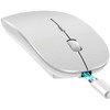 YOMYM Mouse inalámbrico Bluetooth, 2.4GHz Mouse Óptico Inalámbrico con 2400
