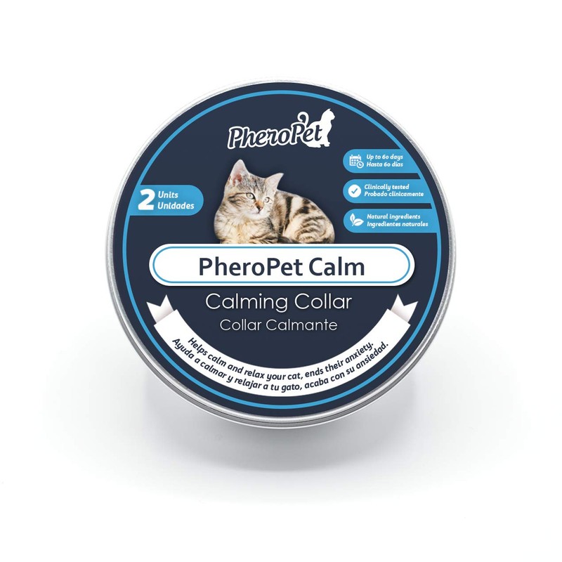 2 x Adjustable Cat Calming Collar - PheroPet Calm -