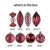 Prextex Christmas Ball Ornaments for Christmas Decorations (Wine Red) |