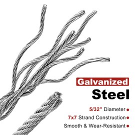 Batting Cage Cable Kit for 35FT Nets, Batting Cage Netting Wire Tension Kit