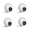 4-Piece 60mm Desk Cable Grommets, Computer Desk Metal Cable Hole,